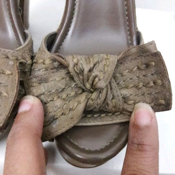 Jessica Simpson Open Toe w/ Bow Platform Sandals - Picture 8 of 8